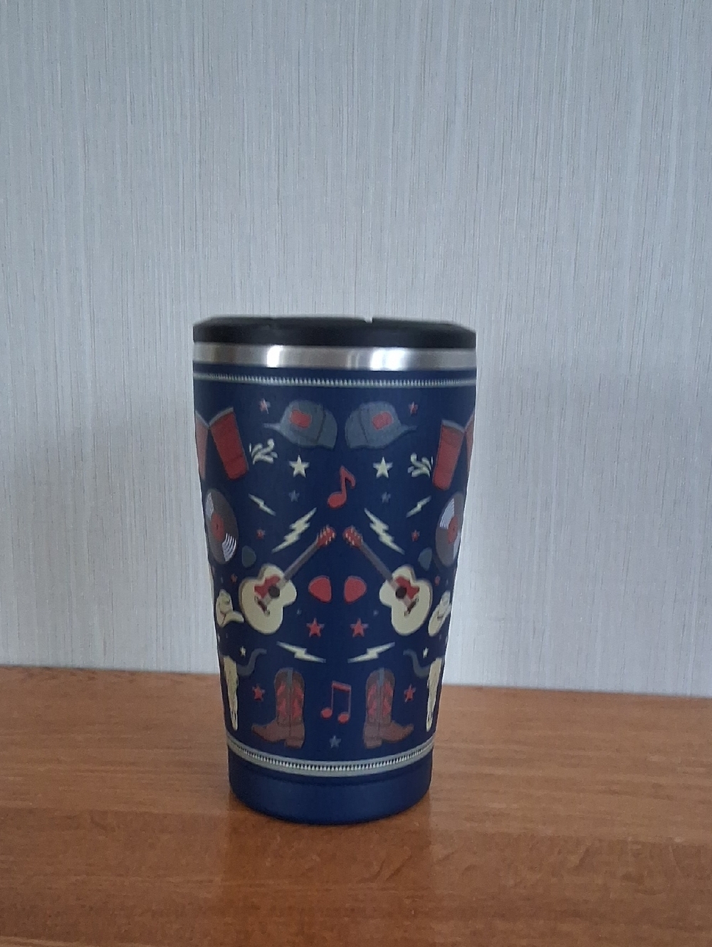 ORCA Beverage Holder Navy Music & Cowboy Icons